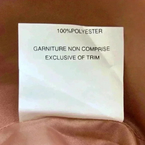 Vintage Luba Trench Coat Lightweight Softshell Jacket Pastel Peach 15/16 NWT - Picture 7 of 14